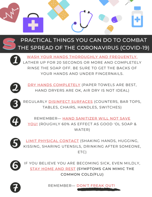 COVID-19 covid pandemic best practices coronavirus sanitation cleanliness sanitize safety covid safe